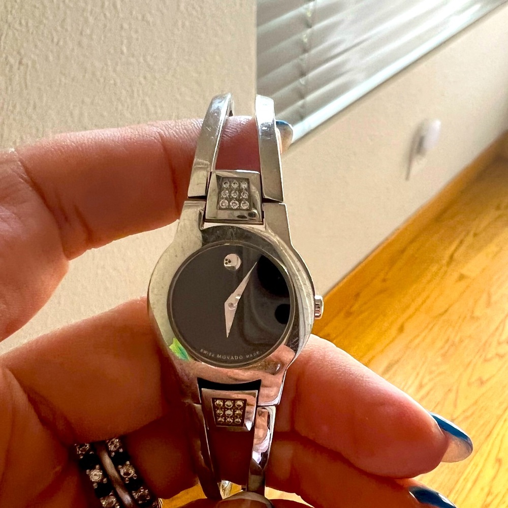 Movado watch with diamonds